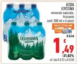 Conad ACQUA LEVISSIMA offerta