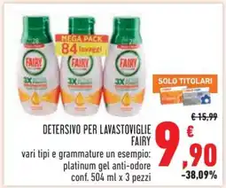 Conad DETERSIVO PER LAVASTOVIGLIE FAIRY offerta