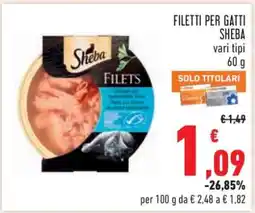 Conad Filetti per gatti Sheba offerta