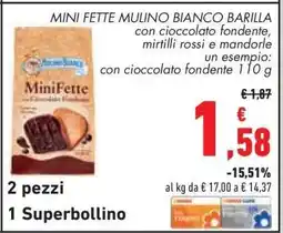 Conad MINI FETTE MULINO BIANCO BARILLA offerta