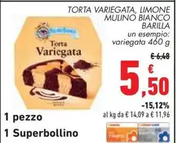 Conad TORTA VARIEGATA, LIMONE MULINO BIANCO BARILLA offerta