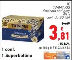 Conad Tè Twinings offerta