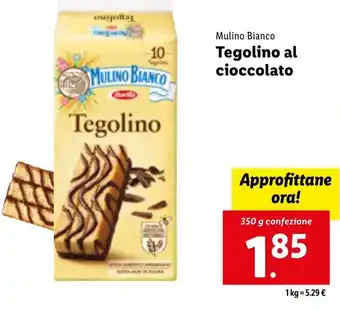 Lidl Mulino Bianco Tegolino al cioccolato 350g offerta