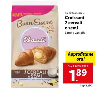 Lidl Bauli Buonessere Croissant 7 Cereali e semi 450g offerta