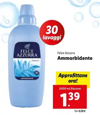 Lidl Felce Azzurra Ammorbidente 2000ml offerta