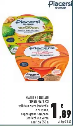 Conad Piatti bilanciati Conad Piacersì offerta