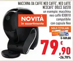 Conad Macchina da caffè Neo Caffè' offerta