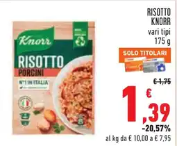 Conad Risotto Knorr Porcini offerta
