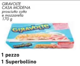 Conad Giravolte prosciutto cotto e mozzarella offerta