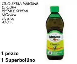 Conad Olio extra vergine di oliva Monini classico offerta