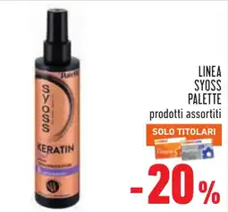 Conad Syoss Palette Keratin offerta