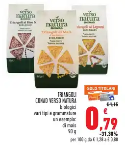 Conad Triangoli Conad Verso Natura biologici offerta