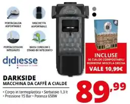 Comet DARKSIDE MACCHINA DA CAFFÈ A CIALDE offerta