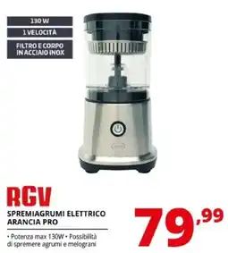 Comet RGV spremiagrumi elettrico arancia pro offerta
