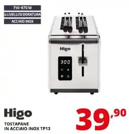 Comet Higo tostapane in acciaio inox tp13 offerta