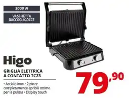 Comet Higo griglia elettrica a contatto tc23 offerta