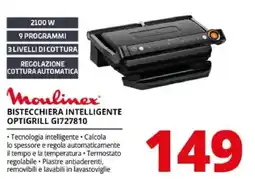Comet Moulinex bistecchiera intelligente optigrill gi727810 offerta