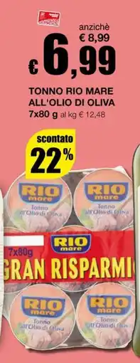 Sì con te Supermercati Tonno Rio Mare all'olio di oliva offerta