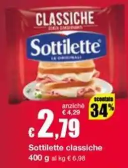 Sì con te Supermercati Sottilette classiche offerta