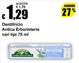 Sì con te Supermercati Dentifricio Antica Erboristeria offerta