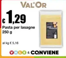 Sì con te Supermercati Pasta per lasagne Valor offerta