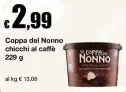Sì con te Supermercati Coppa del Nonno chicchi al caffè offerta