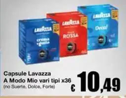 Sì con te Supermercati Capsule Lavazza A Modo Mio offerta