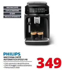 Comet Philips macchina caffè automatica EP3321/40 offerta