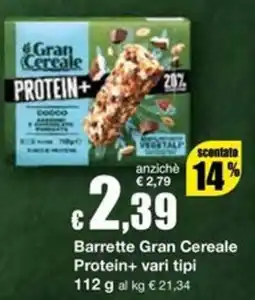 Sì con te Supermercati Barrette Gran Cereale Protein+ offerta