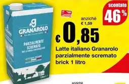 Sì con te Supermercati Latte italiano Granarolo parzialmente scremato offerta
