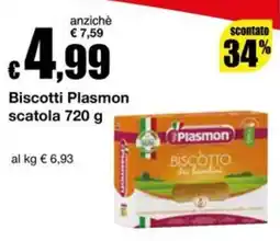 Sì con te Supermercati Biscotti Plasmon offerta