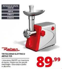 Comet Reber Tritacarne Elettrico Artus T25 offerta