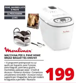 Comet Moulinex macchina per il pane home bread baguettes offerta