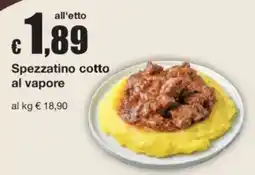 Sì con te Spezzatino cotto al vapore offerta