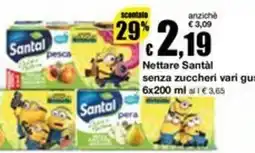 Sì con te Supermercati Nettare Santal senza zuccheri offerta