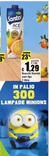 Sì con te Supermercati Succhi Santal offerta