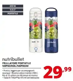 Comet nutribullet frullatore portatile offerta