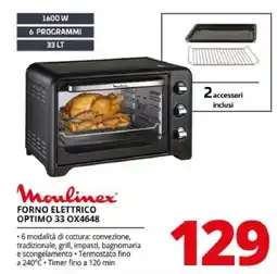 Comet Moulinex forno elettrico optimo 33 offerta