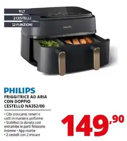 Comet Philips friggitrice ad aria con doppio cestello offerta