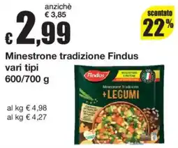 Sì con te Minestrone tradizione Findus + Legumi offerta