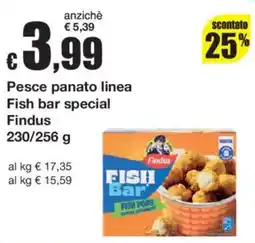 Sì con te Pesce panato linea Fish bar special Findus offerta