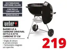 Comet Weber barbecue a carbone original kettle e-5710 offerta