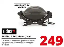 Comet Weber barbecue elettrico Q1400 offerta