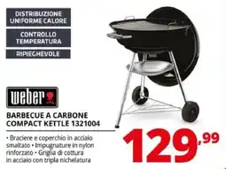 Comet Weber barbecue a carbone compact kettle offerta