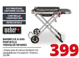 Comet Weber barbecue a gas portatile traveler 9010053 offerta