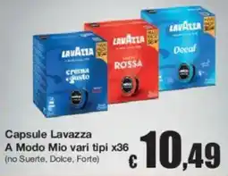 Sì con te Capsule Lavazza A Modo Mio offerta