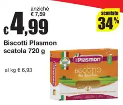 Sì con te Biscotti Plasmon offerta