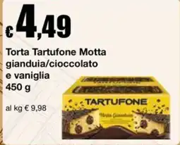 Sì con te Supermercati Torta Tartufone Motta gianduia/cioccolato e vaniglia offerta
