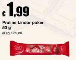 Sì con te Supermercati Praline Lindor poker offerta