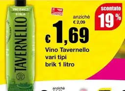Sì con te Supermercati Vino Tavernello offerta
